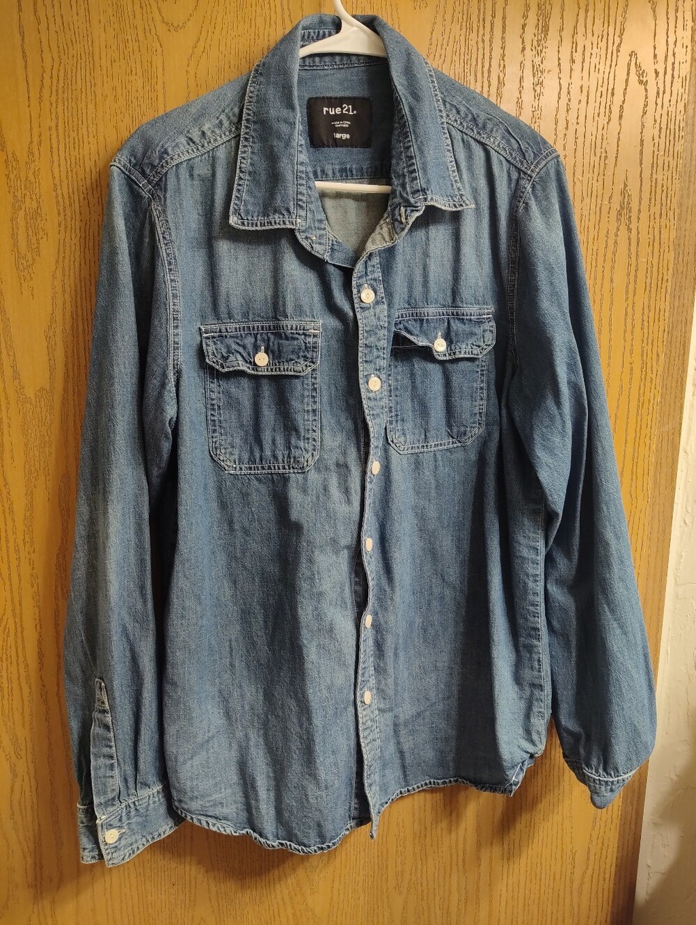 rue21 Black Label on Blue Denim